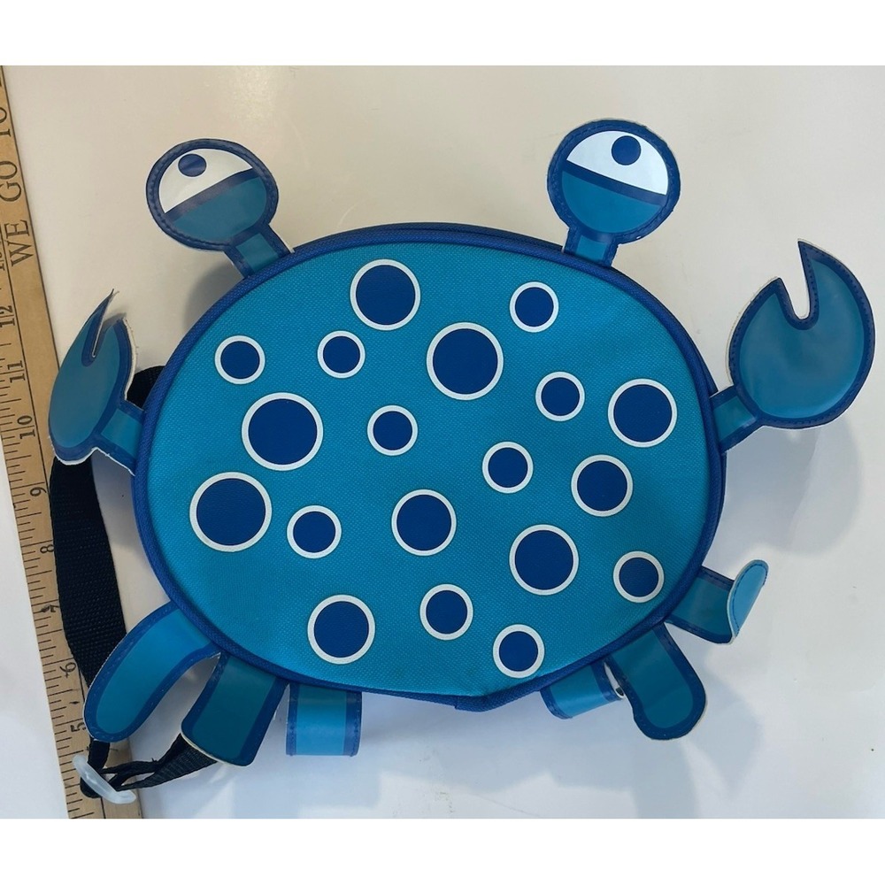 Coppertone Crab Kids Insulated Lunch‎ Bag Backpack Beach Cooler Blue